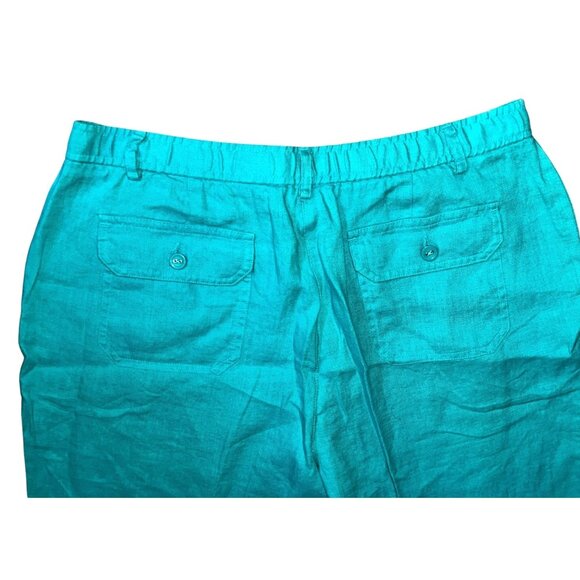 JM Collection Vintage100% Linen Casual Straight Leg Pants Sz 10 Womens (Medium) - Picture 10 of 10